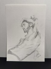 Dessin Original Signé Nu
