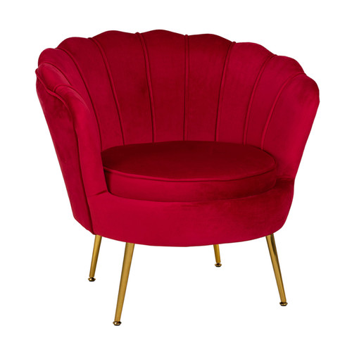 Fauteuil velours dossier - en,
