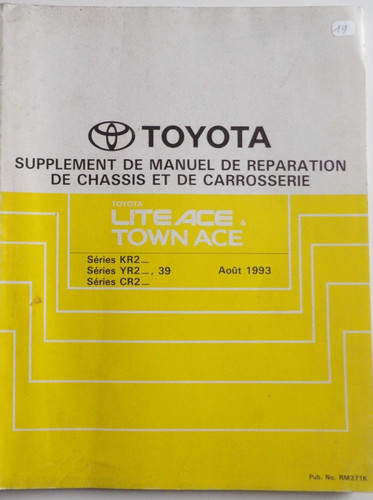 Manuel atelier toyota - d'atelier, lite