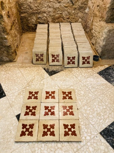 Ancien carreaux ciment - ancien, de