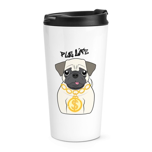 Carlin vie chien voyage tasse - carlin,