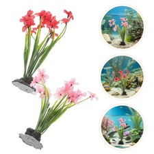  2 Pcs Décoration De Plantes Aquatiques Pour Aquarium Artificielles D'aquarium