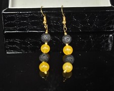 Fait Main Jaune Jade et Noir