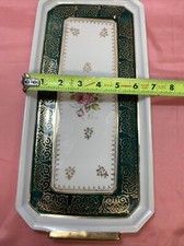 Porcelaine Fine Platter Tray Floral Extra Blianche Rare France