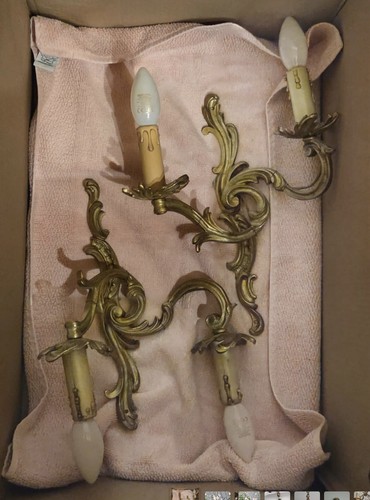 Appliques murales bronze