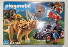 Playmobil 9434 The Explorers: Bandit Triceratops COMME NEUF 