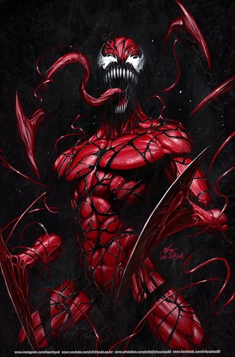 Carnage black white and blood - black,