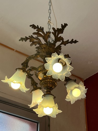 Lustre bronze massif - bronze, à