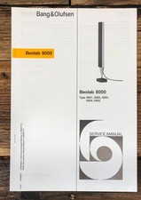 Bang Olufsen Beolab 8000 Speaker Service Manual *Original*
