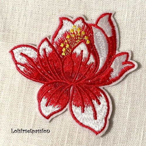 écusson patch fleur lotus - patch,,