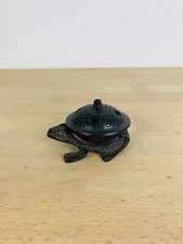 Brule encens grenouille vintage métal