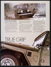 1980 Toyota Land Cruiser FJ40 SUV photo vintage print ad