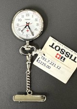 SWISS MADE BRAND NEW, W/TAG - 30mm TISSOT INFIRMIERE Quartz Pendent/Pin Watch 
