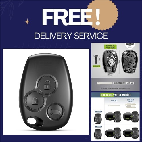 Coque clé renault boutons - coque,