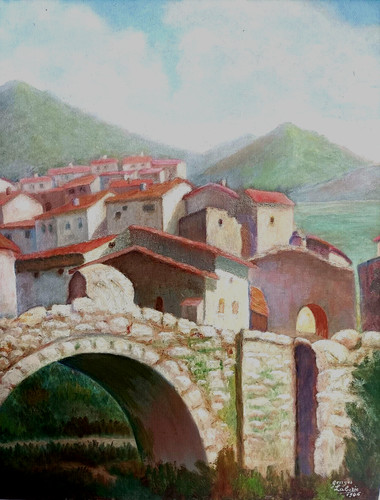 Intéressante peinture - , à