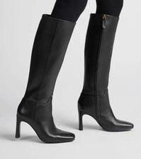 FRANCO SARTO Flexa Black High Women's Leather Boots US 8 NEW $290