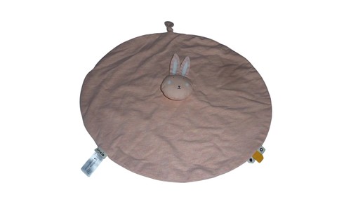 Doudou lapin plat samon - ,