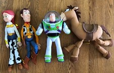 Disney Pixar Toy Story Talking Buzz Lightyear Woody Bullseye Soft Toys Dolls 12"