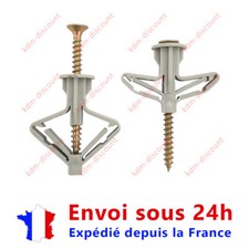 Lot de 10 chevilles et 10 vis