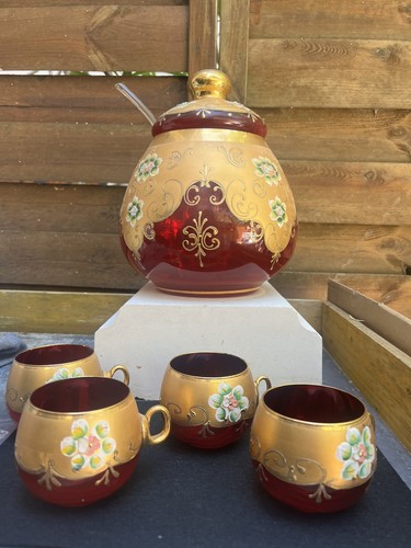 Service punch ancien verre - punch,
