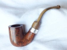 BBB London made, silver mounted full bent briar dated 1990