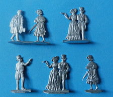 30mm Tin Plates - Tin Figuren - Flat Tin: French Civilians First Empire