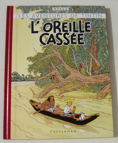 Tintin oreille cassee - tintin, l'oreille