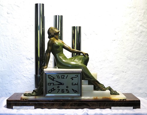 Splendide pendule art deco - pendule,