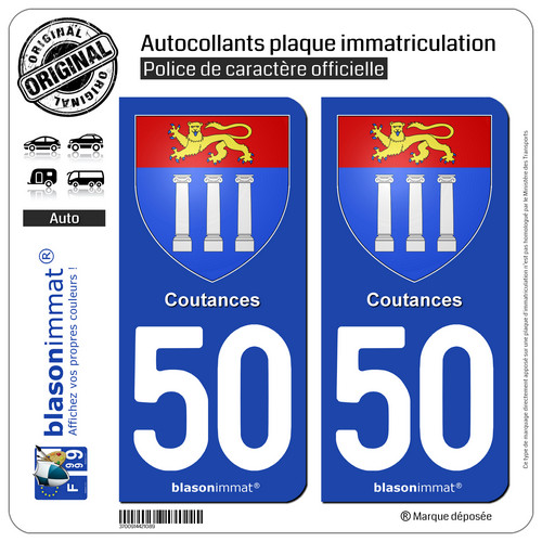 Autocollant plaque - 2,