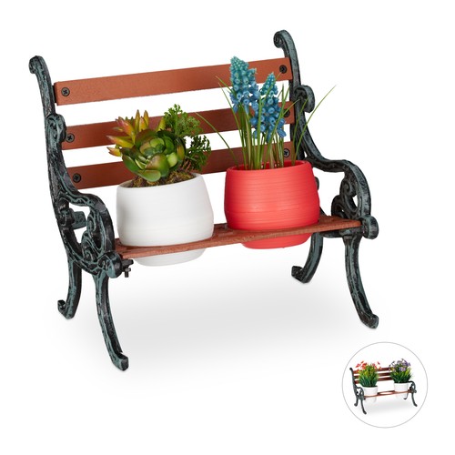 Banc fleurs bois - bois,