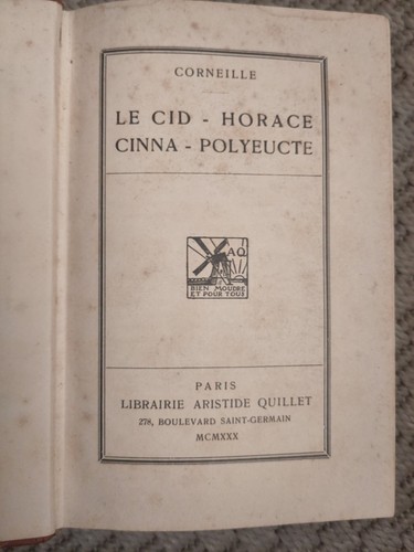 Cid horace cinna - le,