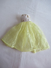 BARBIE - YELLOW AND WHITE LONG DRESS 80s-90s - 236-3