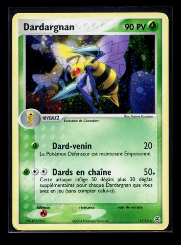 Carte pokémon dardargnan - carte,