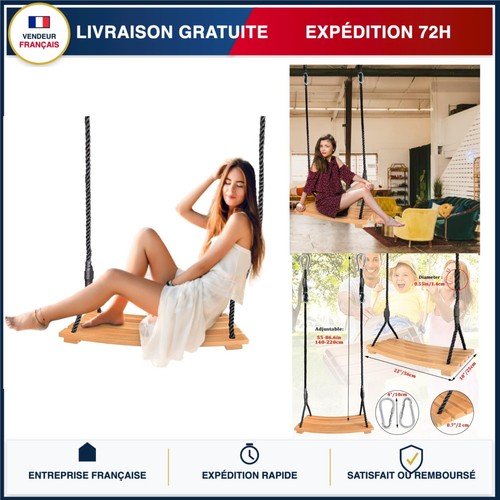 Balançoire bois jardin - en,