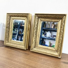 Pair of Antique Gold Art Deco Mirrors, Louis XVI Style Decorative