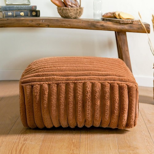 Unstuffed pouf ottoman cover - unstuffed,