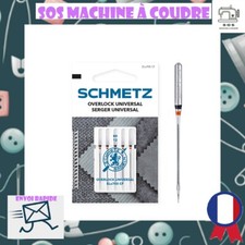 Lot de 5 Aiguilles Surjeteuse Universelles ELx705 CF – Taille 80/12 – Overlock