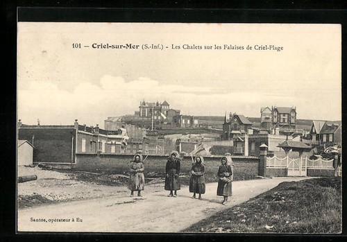 Cpa criel sur - les, chalets