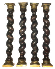 Lot de colonnes torses pendule