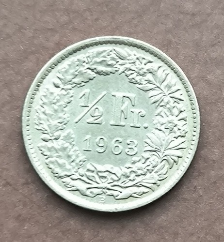 Franc suisse argent 1963 b - argent,
