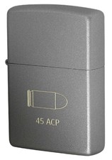 Briquet à huile Zippo CERAKOTE BULLET 45ACP revêtement Cerakote gris neuf cadeau
