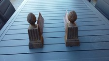 PAIRE ANCIENS CHENETS FER XIX