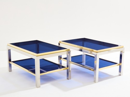 Paire bouts canapé chrome - de,