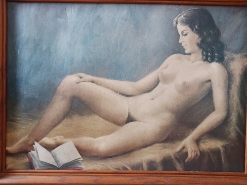 Grand tableau femme - nue, 75×55