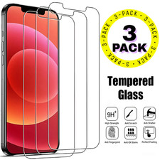 3X Tempered Glass Screen Protector For iPhone 17 16 15 14 13 12 11 Pro Max XR 8
