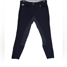 Kingsland Dressage Women’s Breeches EU 38 Blue Full Seat Riding Pants Equestrian