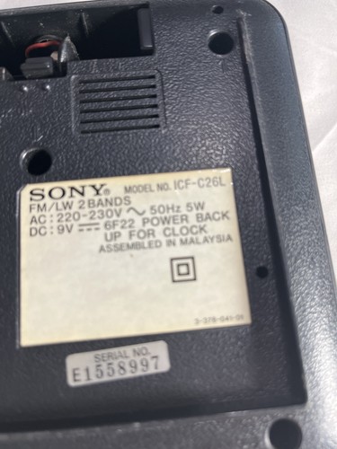 Sony radio réveil - réveil,