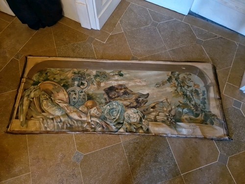 Grande peinture ancienne huile - grande,