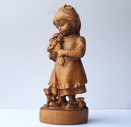 Figurine fille avec fleurs - fille,