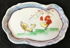 CHARMANTE COUPELLE LA FAMILLE COQ POULE et POUSSINS SARREGUEMINES ?